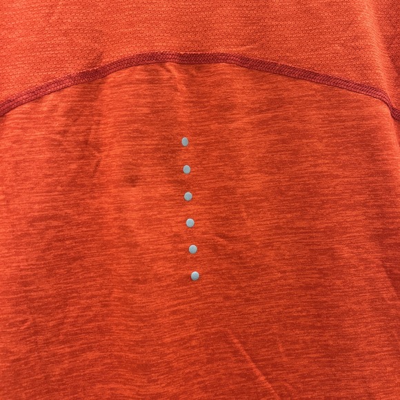 Nike Running Dri Fit 1/4 Zip Long Sleeve Shirt Athletic Thumb Holes Womens M - Picture 10 of 13